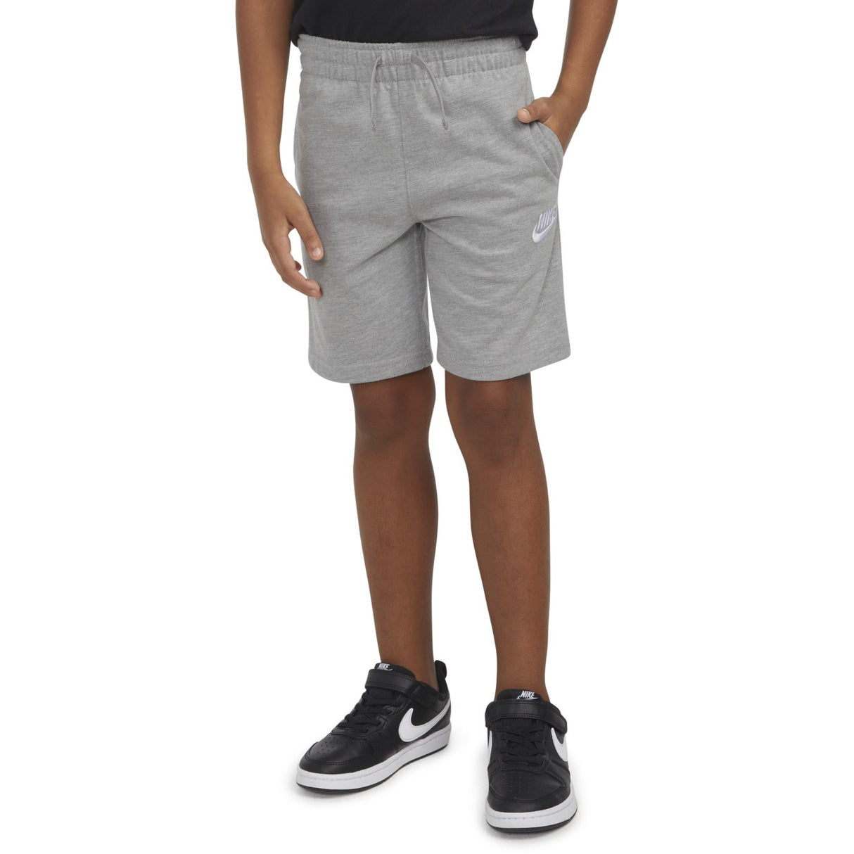 NIKE Dark Grey Heather Club Jersey Shorts