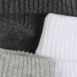 Minymo Light Grey Melange Baby 2X2 Rib Sock 3-Pack