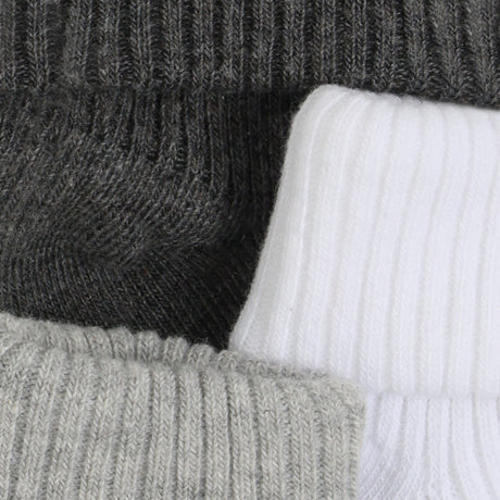 Minymo Light Grey Melange Baby 2X2 Rib Sock 3-Pack