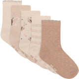 Minymo Rugby Tan Socks W. Pattern 5-Pack