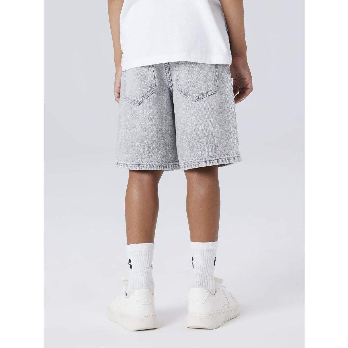 Name It Grey Denim Nkmryan Reg L Dnm Shorts 6750-Dm Noos