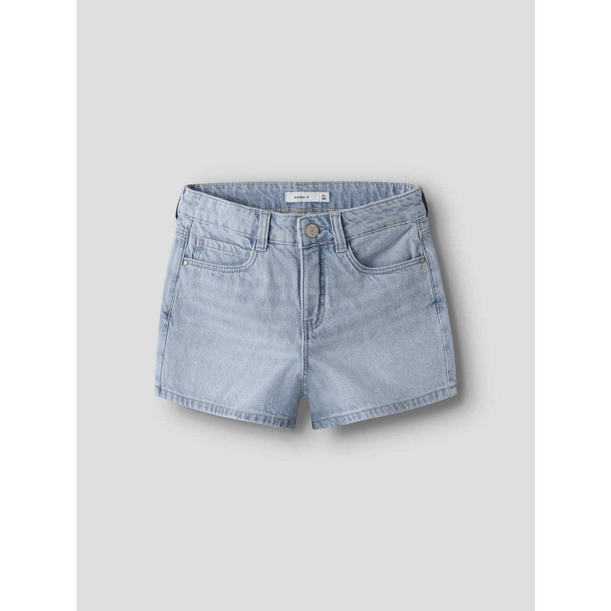 Name It Light Blue Denim Nkfrose Mom Dnm Shorts 1141-Mj Noos