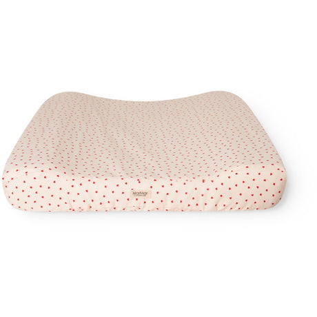 MarMar Cotton Percale Home Happy Hearts Changing Cushion Cover