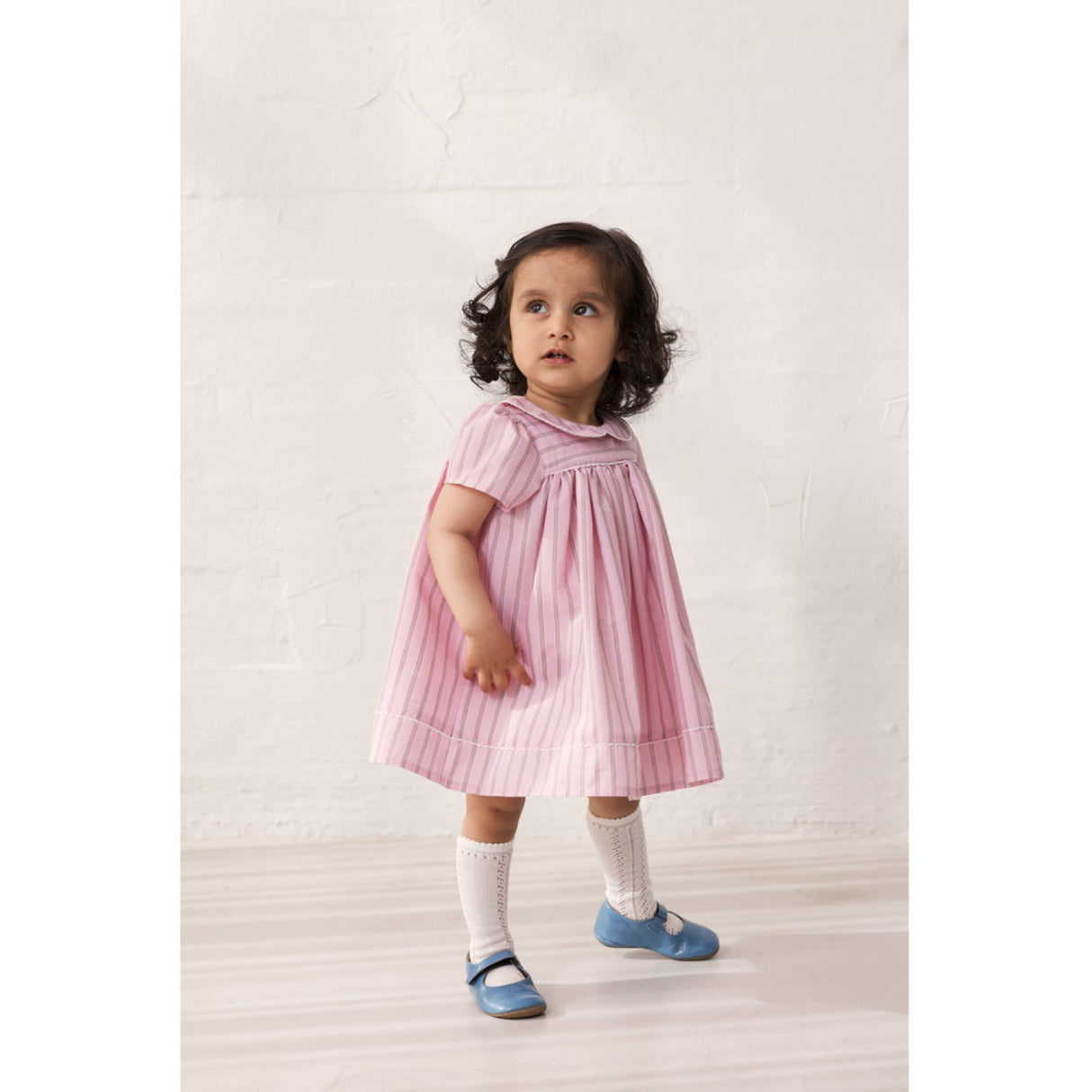MarMar Smooth Cotton Bonbon Pink Stripes Dulla Dress