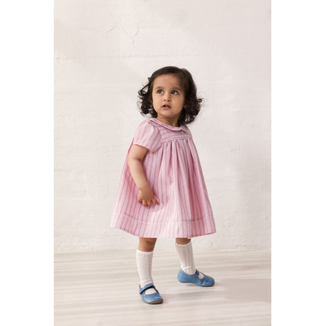 MarMar Smooth Cotton Bonbon Pink Stripes Dulla Dress