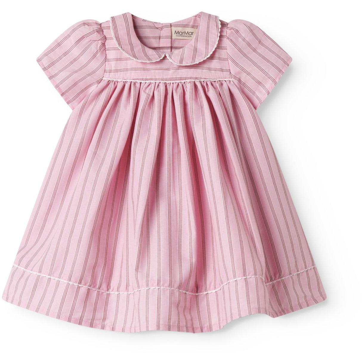MarMar Smooth Cotton Bonbon Pink Stripes Dulla Dress
