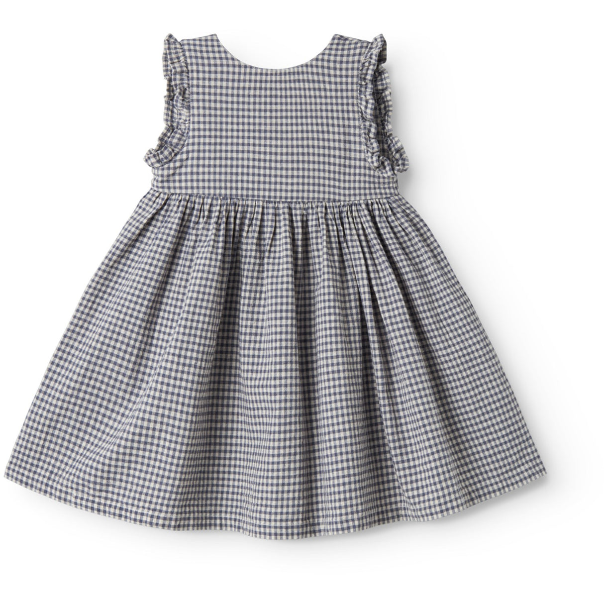 MarMar Cotton Linen Marine Check Darame Dress