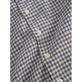 MarMar Cotton Linen Marine Check Tage Shirt