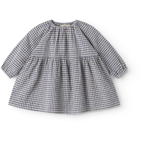 MarMar Cotton Linen Marine Check Dawson B Dress