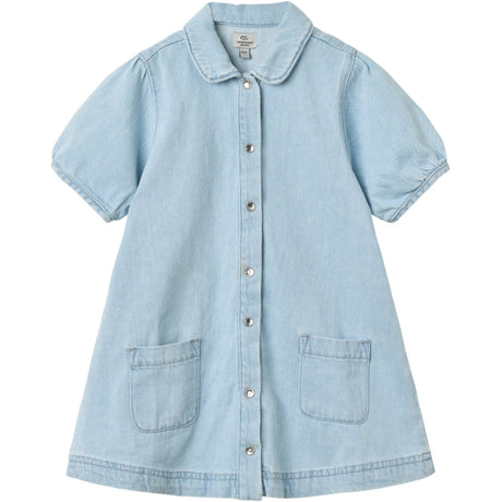 COPENHAGEN COLORS x Luksusbaby Lt. Blue Washed Organic Denim Dress - Limited