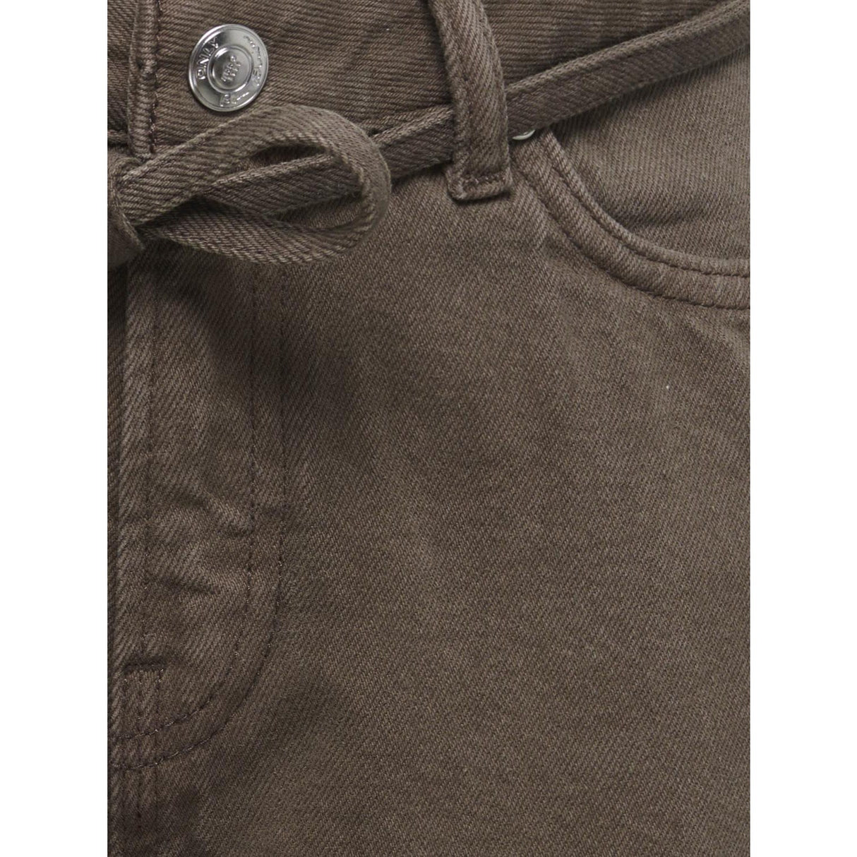 kids ONLY Chocolate Brown Koggianna Mw Belted Col Shorts Nov