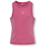 kids ONLY Magenta Smiley Kogjilly Emb Washed Tank Top Jrs