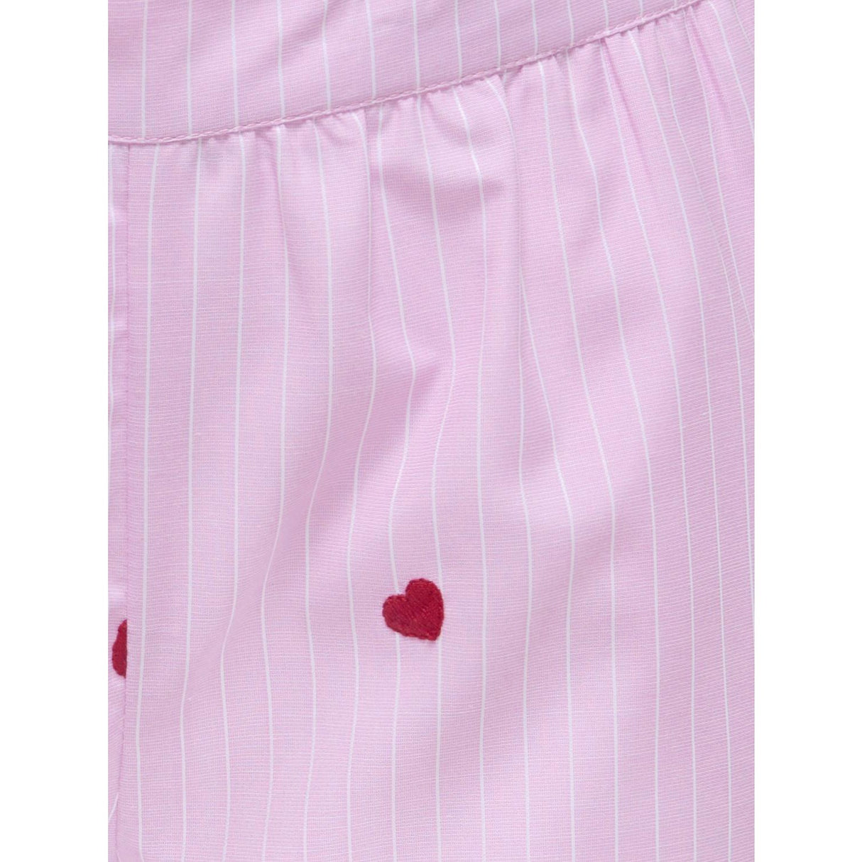 kids ONLY Begonia Pink Cloud Dancer/Emb Red Hearts Kognew Lina Stripe Emb Shorts Wvn
