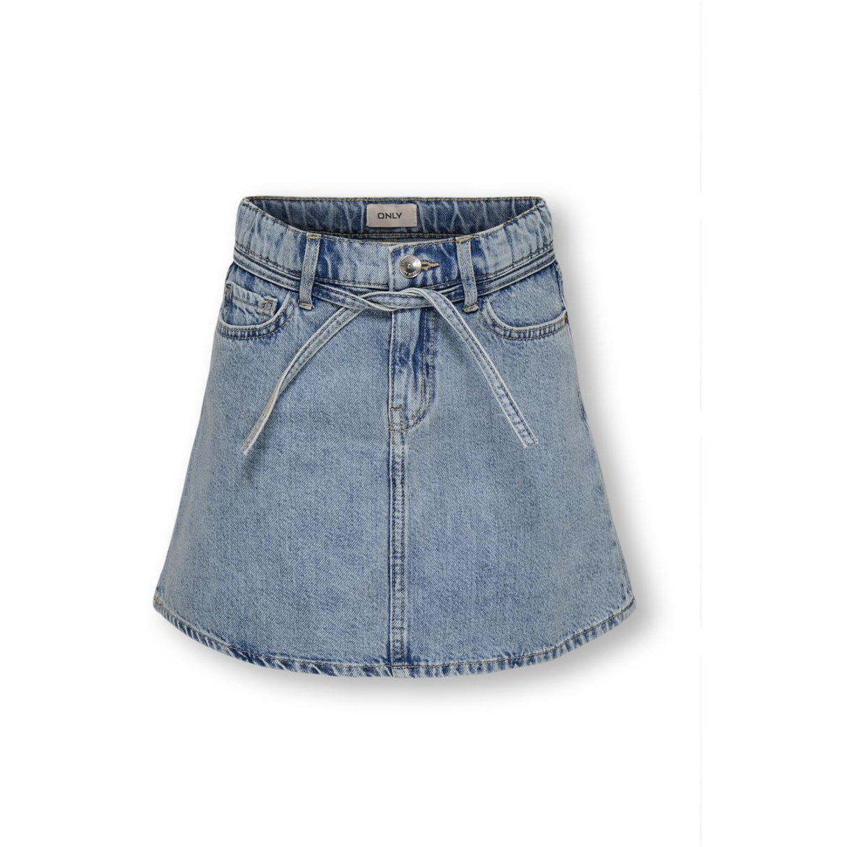 kids ONLY Light Blue Denim Kogeden Belt A-Skirt Dnm Pim