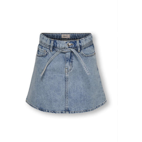 kids ONLY Light Blue Denim Kogeden Belt A-Skirt Dnm Pim