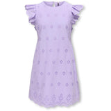 kids ONLY Lilac Breeze Koglou Life Emb Ss Open Back Dress Wvn