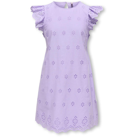 kids ONLY Lilac Breeze Koglou Life Emb Ss Open Back Dress Wvn