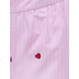 kids ONLY Begonia Pink Cloud Dancer/Emb Red Hearts Kognew Lina Stripe Emb Shorts Wvn