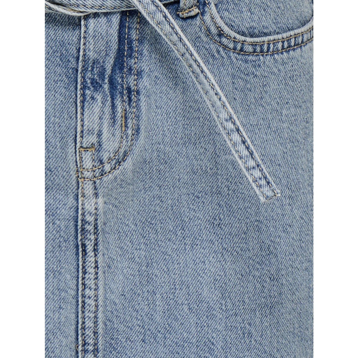 kids ONLY Light Blue Denim Kogeden Belt A-Skirt Dnm Pim