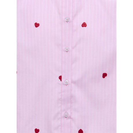 kids ONLY Begonia Pink Cloud Dancer/Emb Red Hearts Kognew Lina Ss Stripe Emb Shirt Wvn