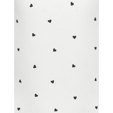 kids ONLY Cloud Dancer Black Hearts Kogbella Life Strap Top Jrs