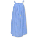 kids ONLY Cashmere Blue Emb Daisy Kogmalou Sl Emb Strap Dress Wvn