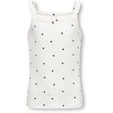 kids ONLY Cloud Dancer Black Hearts Kogbella Life Strap Top Jrs