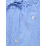 kids ONLY Cashmere Blue Emb Daisy Kogmalou Emb Shorts Wvn