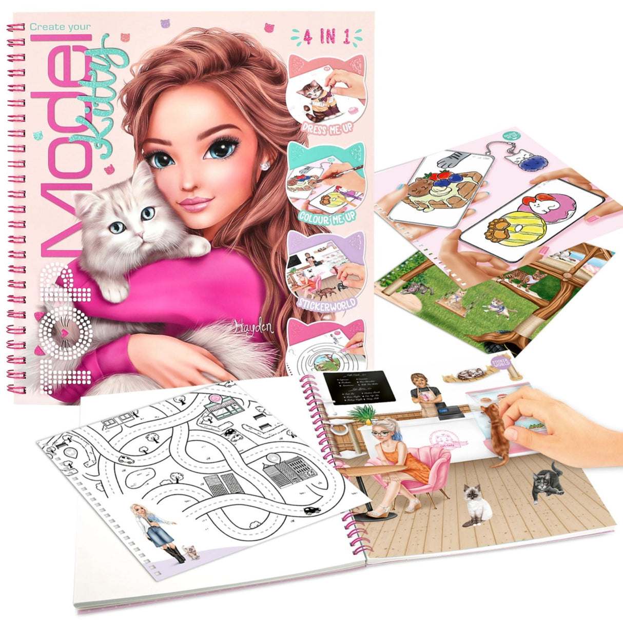 TOPModel Kitty Colouring Book