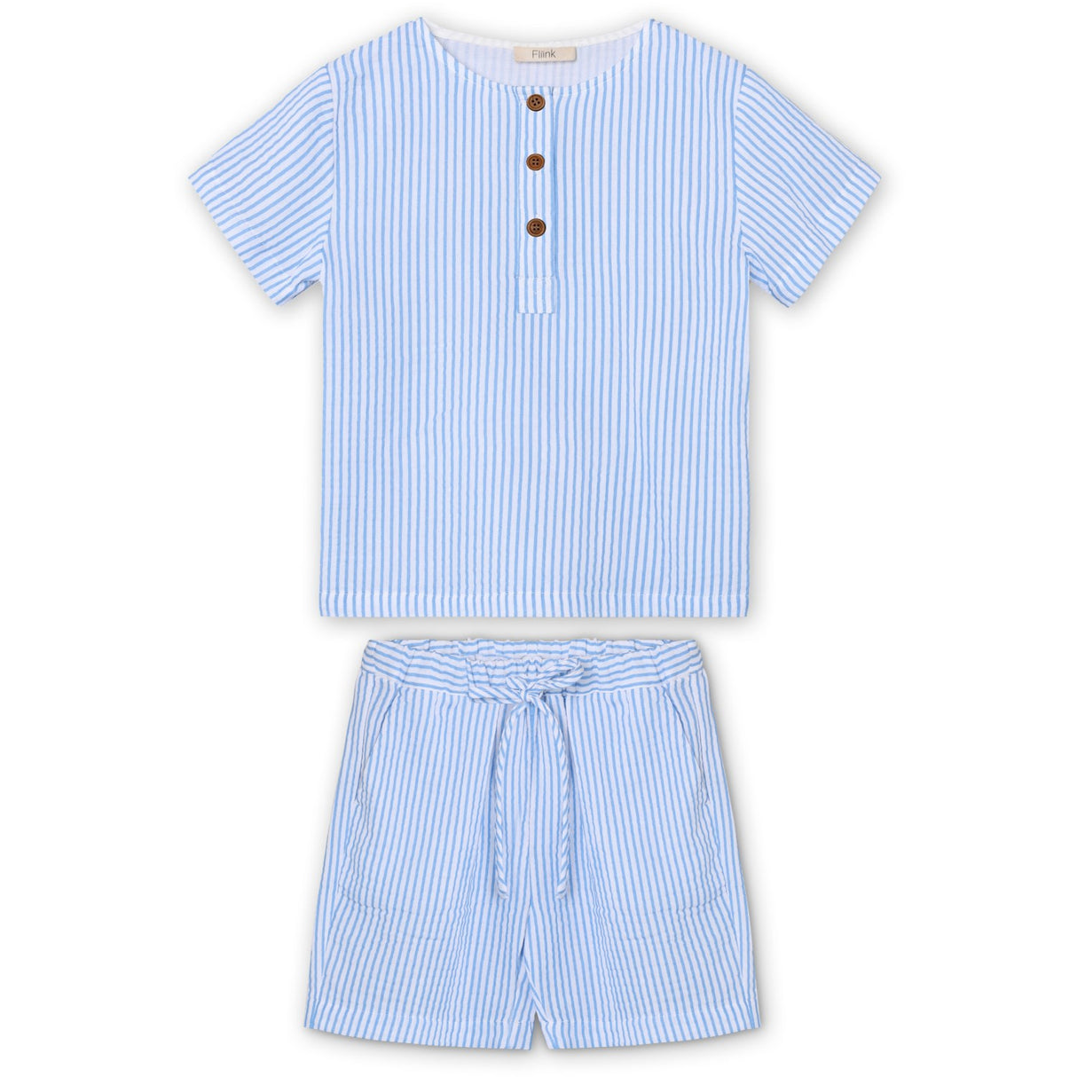 Fliink Marina Stribed Cha Cha Short Set