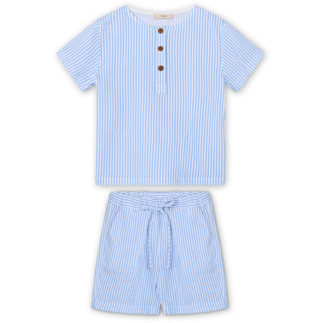 Fliink Marina Stribed Cha Cha Short Set