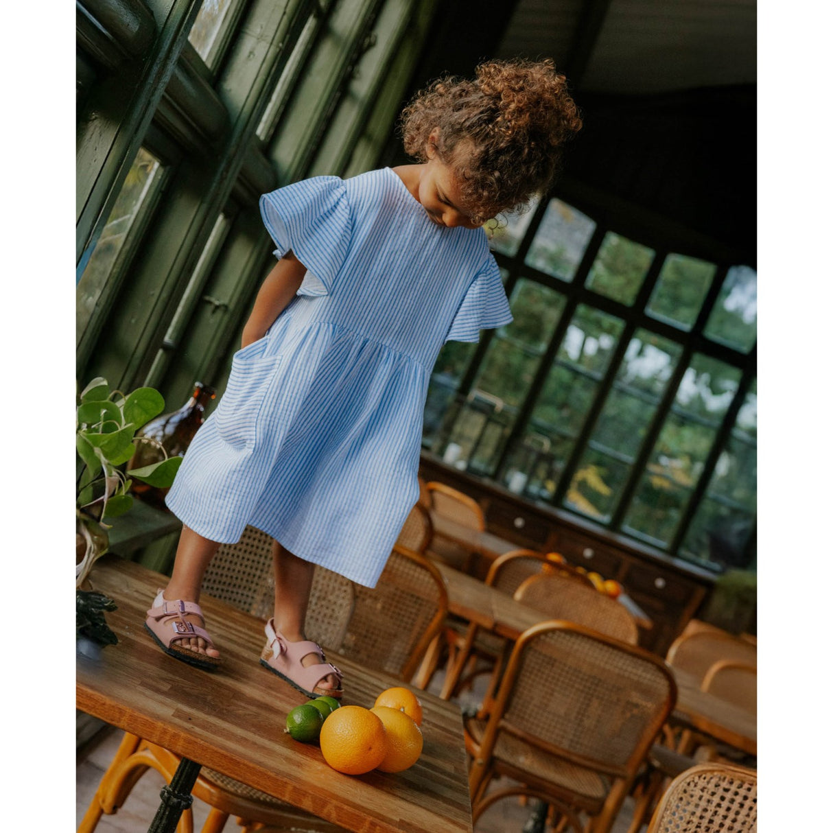 Fliink Marina Stribed Cha Cha Ss Dress