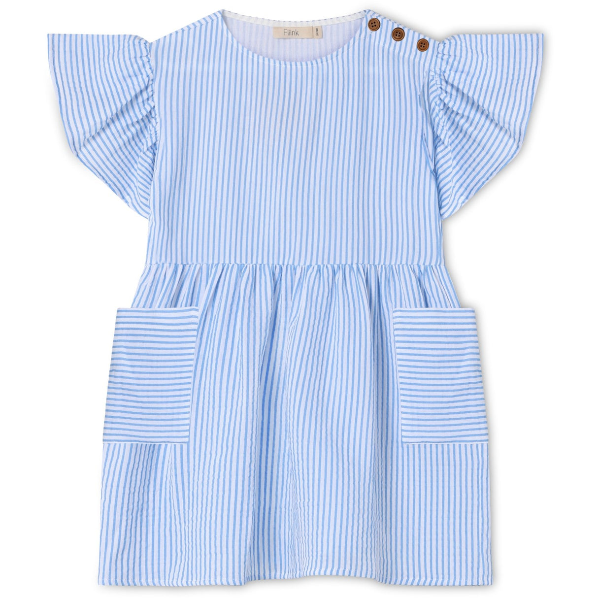Fliink Marina Stribed Cha Cha Ss Dress