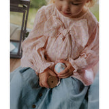 Fliink Chalk Pink Check Aop Zorro Ls Bow Blouse