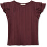Fliink Burgendy Gabby Ss Blouse