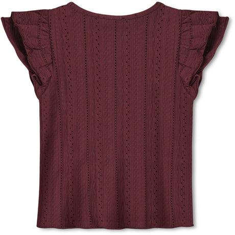Fliink Burgendy Gabby Ss Blouse