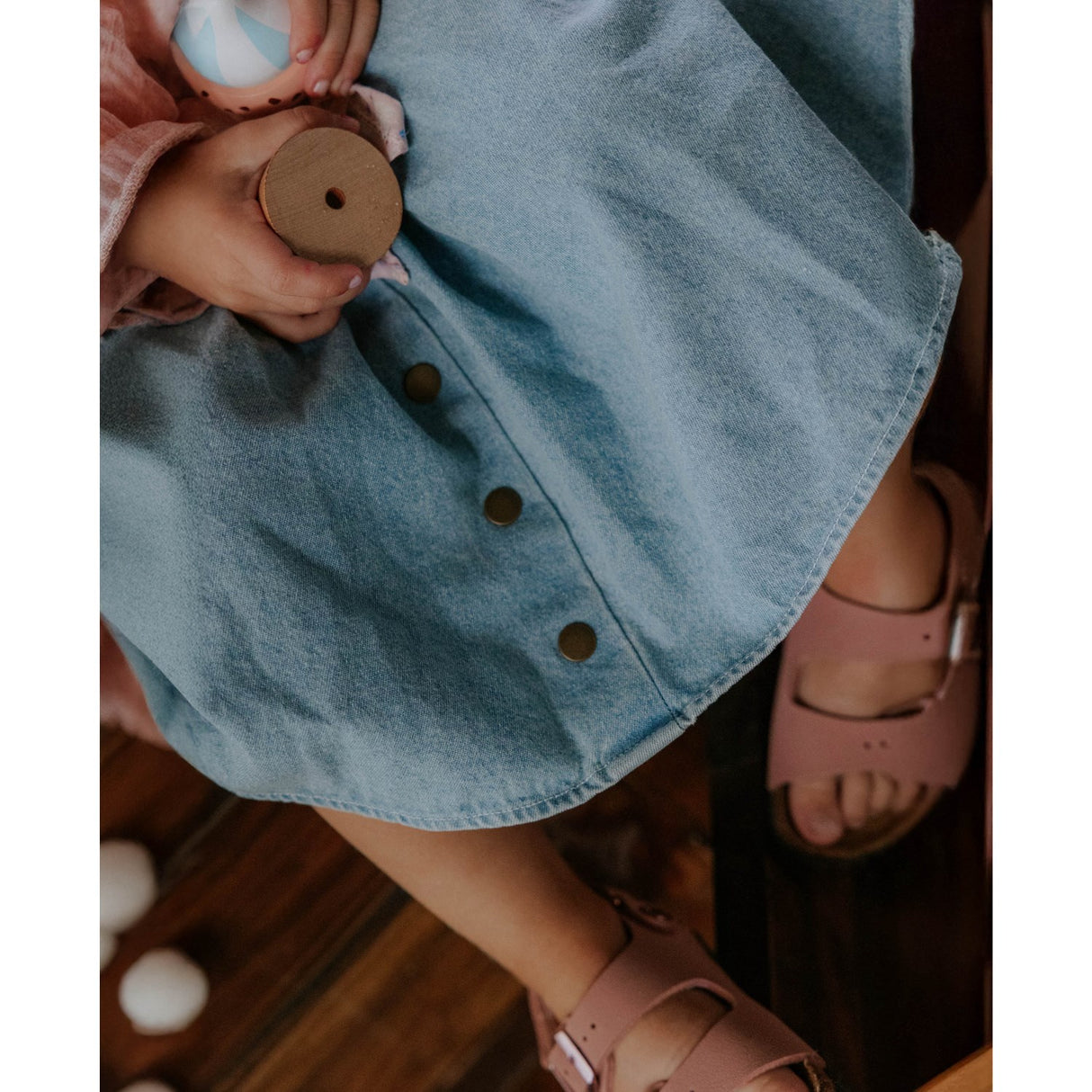 Fliink Light Denim Blue Don Denim Skirt