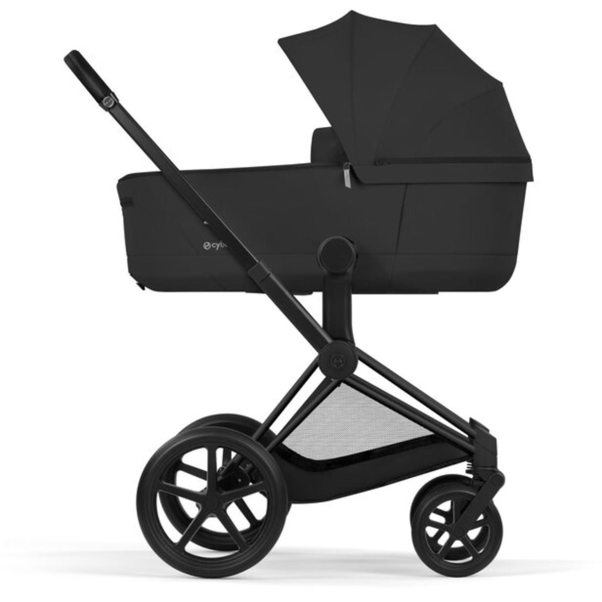 Cybex Sepia Black/Black Priam Comfort Matt Black Including Foldable Cot