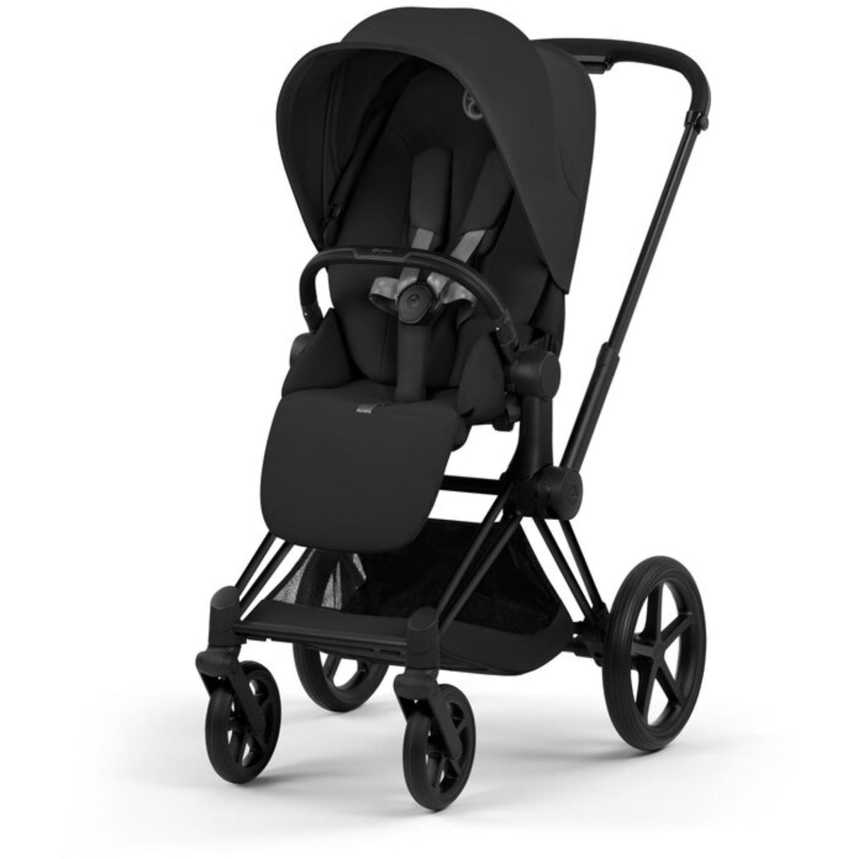 Cybex Sepia Black/Black Priam Comfort Matt Black Including Foldable Cot