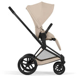 Cybex Cozy Beige/Beige Priam Comfort Matt Black Including Foldable Cot