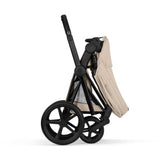 Cybex Cozy Beige/Beige Priam Comfort Matt Black Including Foldable Cot