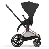Cybex Sepia Black/Black Priam Comfort Rosegold Including Foldable Cot