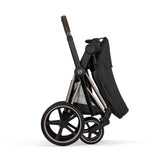 Cybex Sepia Black/Black Priam Comfort Rosegold Including Foldable Cot