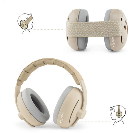Zazu Beige Earmuffs Baby & Jr