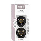 Bibs Black Gold Pacifier Studio Colour 2 Pack Layl Latex