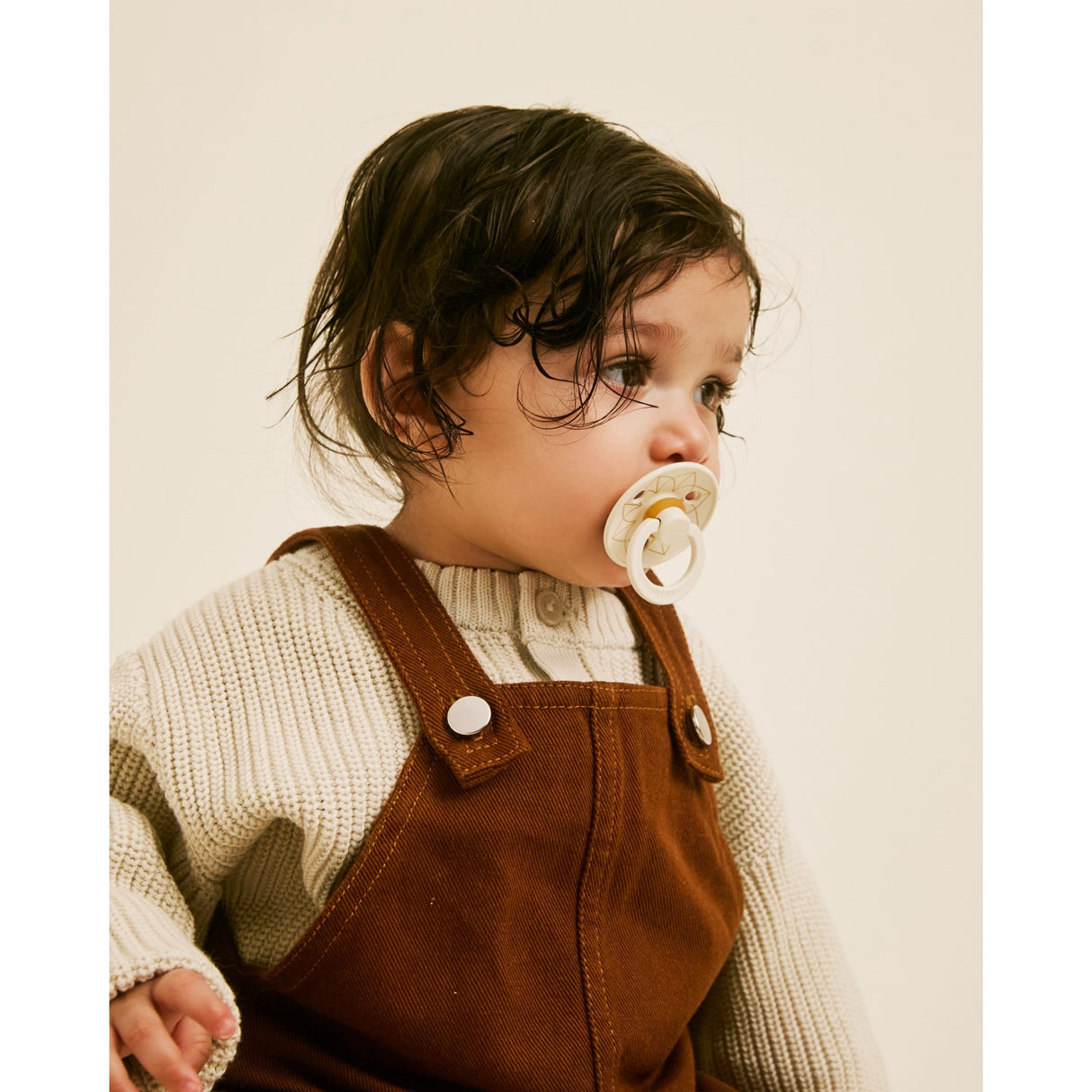 Bibs Ivory Gold Black Gold Pacifier Studio Colour 4 Pack Noor & Layl Latex