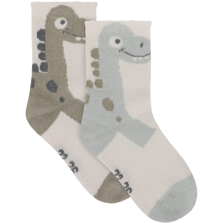 Minymo Willam Gray Socks W. 3D Effect 2-Pack