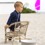 Petit Crabe Blue Noe Basic Sunsuit S/S