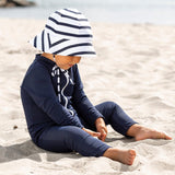 Petit Crabe Blue Lou Basic Sunsuit L/S