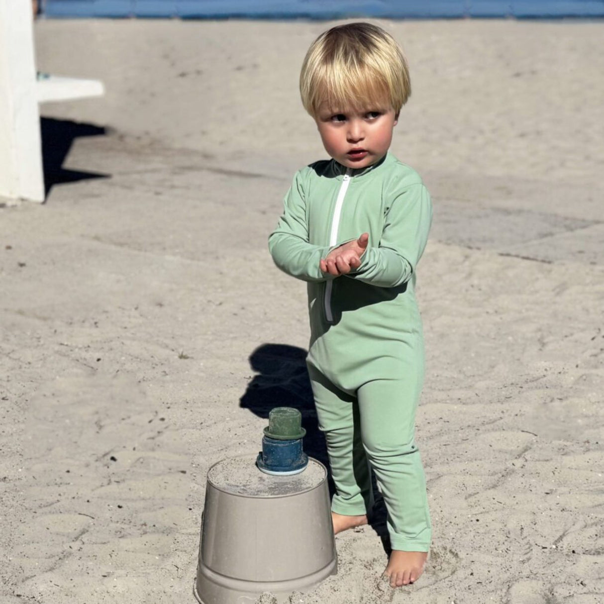 Petit Crabe Eucalyptos Lou Balloon Sunsuit L/S